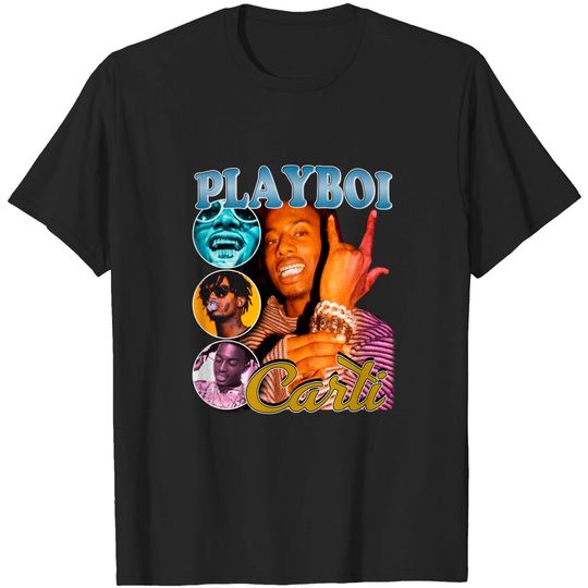 Discover Playboi Carti Vintage Inspired 90's Rap T-Shirt
