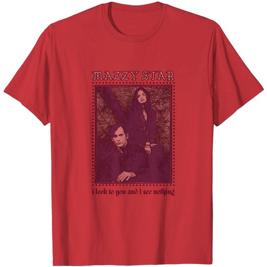 Discover Mazzy Star // Vintage Style Faded Lyric Design - Mazzy Star - T-Shirt