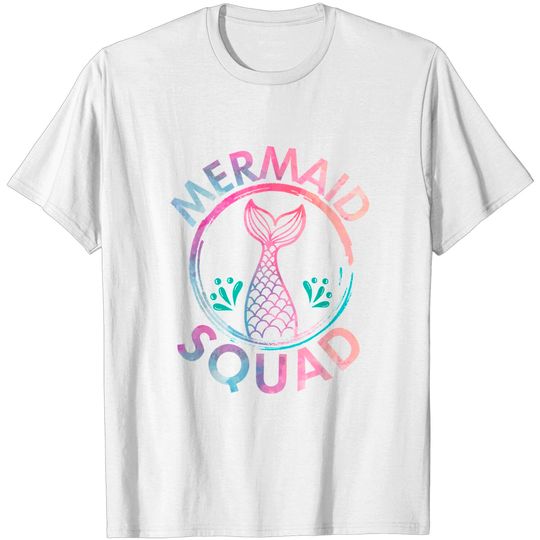 Discover Mermaid Birthday Squad Party T Shirt