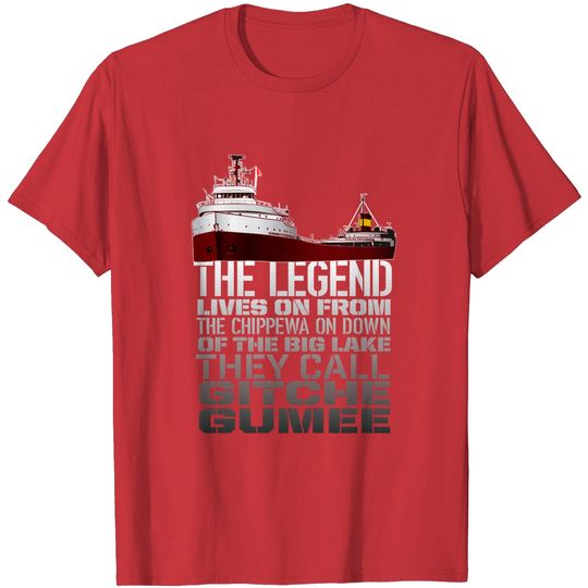 Discover The Legend Lives On - Edmund Fitzgerald - T-Shirt
