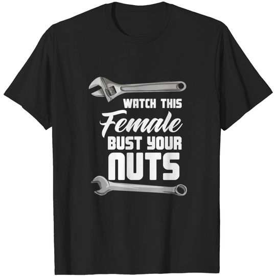 Discover Women Mechanic Car Girl Mechanic Auto Garage Gift T Shirt
