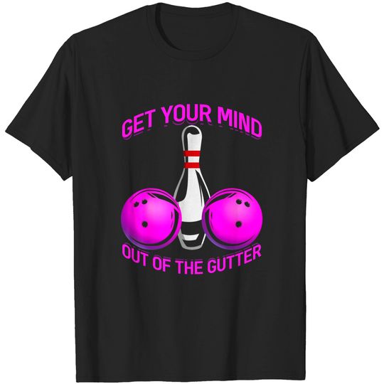 Discover Bowling Team Sports Game Tenpins Bowl Players Pins Strike T-Shirt