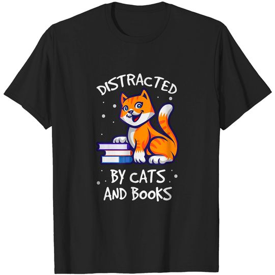 Discover Cat & Book Lovers T-Shirt