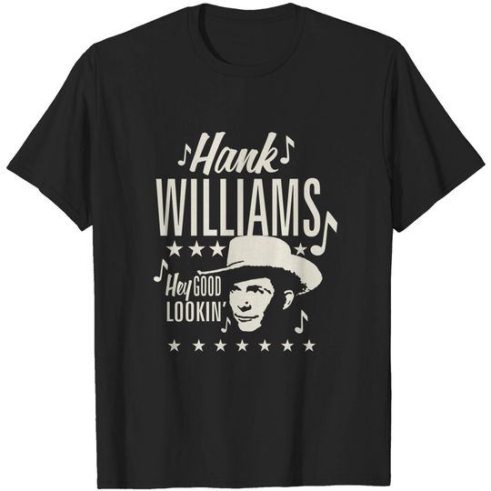 Discover Hank Williams Men's Good Lookin' Portrait T-Shirt