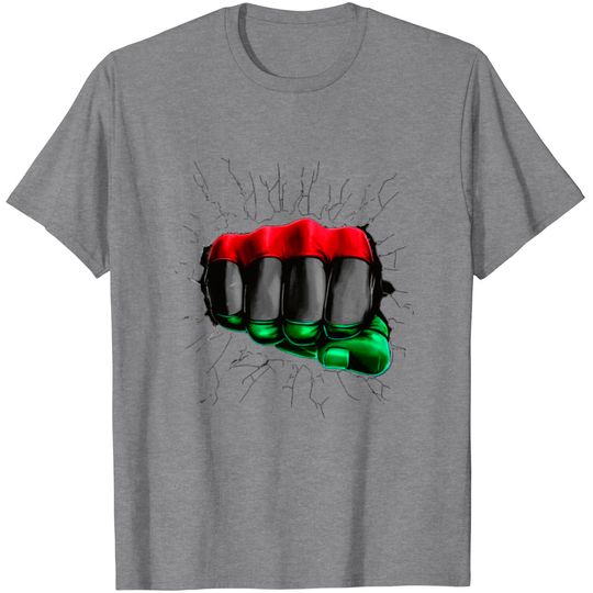 Discover Pan African UNIA Flag Fist T Shirt