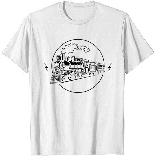 Discover Vintage Steam Locomotive Passenger Train Railroad T Shirt