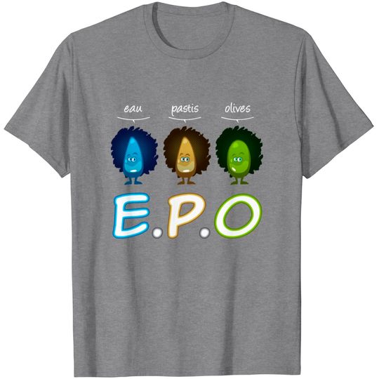 Discover Eau Pastis Olives Cartoon T Shirt
