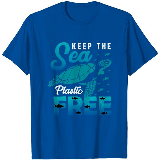 Discover Keep The Sea Plastic Free, Sea Turtle , Recycle T Shirt