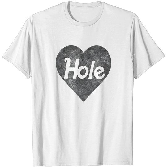 Discover Hole Rock Band Black Heart Logo T-Shirt