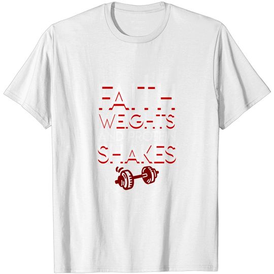 Discover Christian Weight Lifting Protein Shakes T Shirt