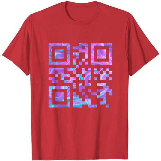 Discover Holographic Qr Code T Shirt