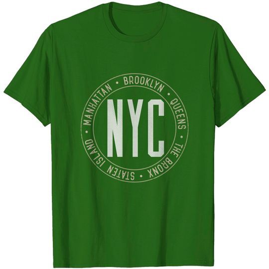 Discover New York Boroughs Five Boroughs NYC Lovers and Residents T-Shirt