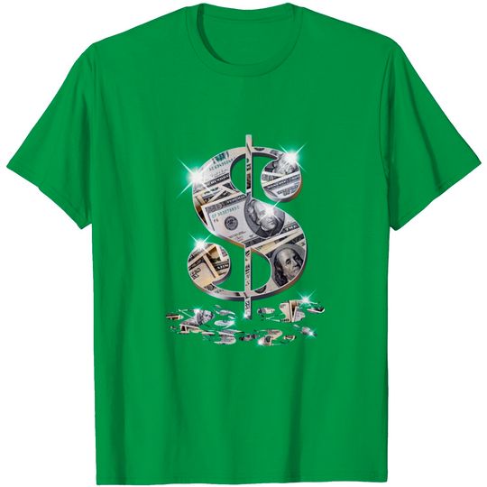 Discover Cool As Dollar Bill Dollar Sign $$ Gift Design Idea T-Shirt