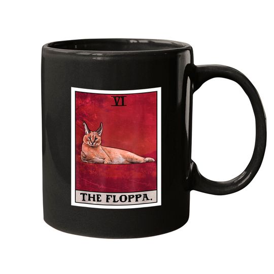 Discover Tarot Card Mugs The Floppa Caracal Cat Tarot Card Funny Meme