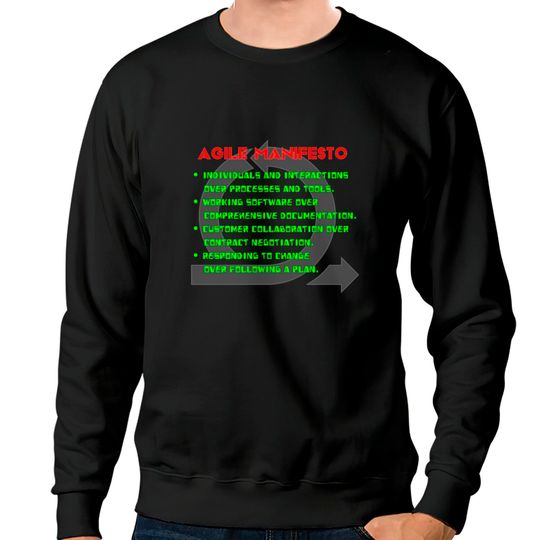 Discover Agile Manifesto Sweatshirts