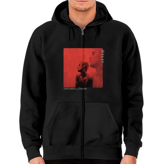 Discover Justin Bieber Red Cover Zip Hoodies