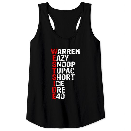 Discover Westside hip hop rap music legends Tank Tops