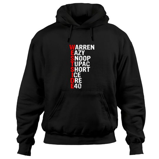Discover Westside hip hop rap music legends Hoodies