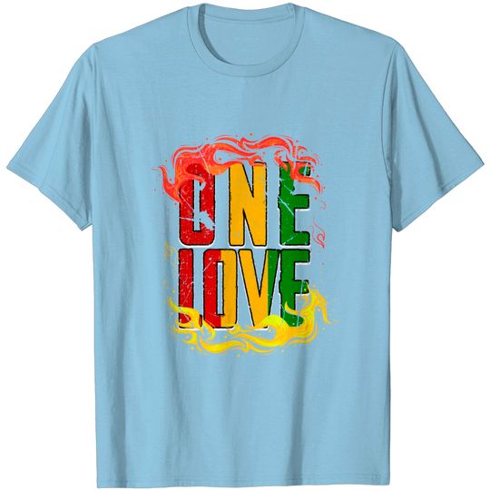 Discover Reggae One Love One Music T-Shirt T Shirt