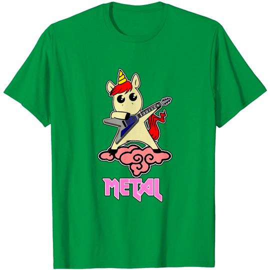 Discover Metal Unicorn - Unicorn Loves Metal T Shirt