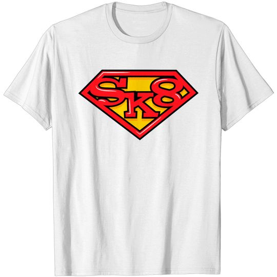 Discover Super Skate Costume Emblem T Shirt