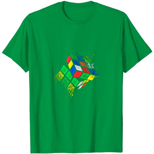 Discover Rubik Cube Shattered Art T-Shirt T Shirt
