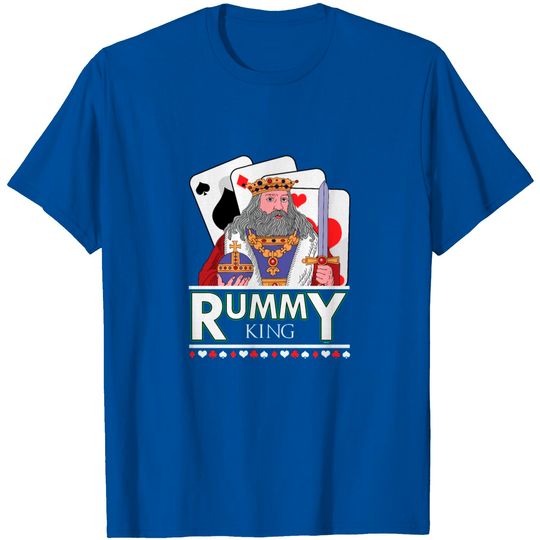 Discover Rummy King Gin TwoPlayer Card Game French Cards T Shirt