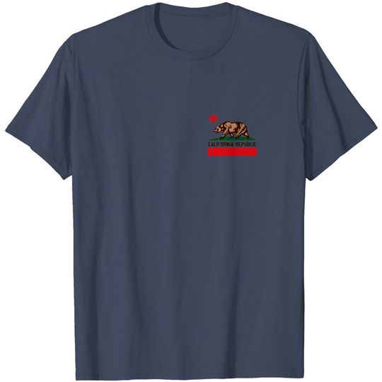 Discover California Bear Logo T-Shirt California State Bear Flag Logo Graphic