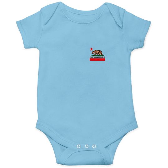 Discover California Bear Logo Onesie California State Bear Flag Logo Graphic