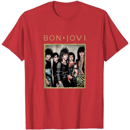 Discover Bon Jovi Framed Rock Band Rock T-Shirt