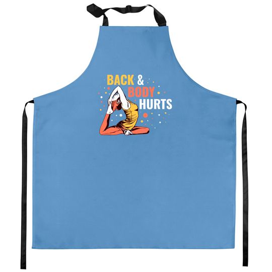 Discover Back & Body Hurts Kitchen Aprons