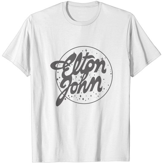 Discover Elton John Official Vintage Logo Pullover T-Shirts