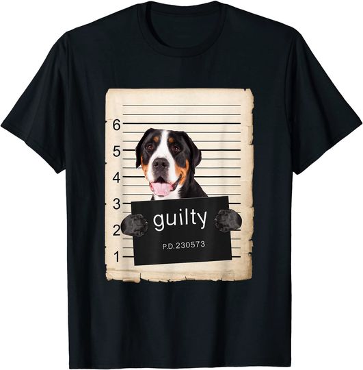 Discover Greater Swiss Mountain Dog mug shot T-Shirt
