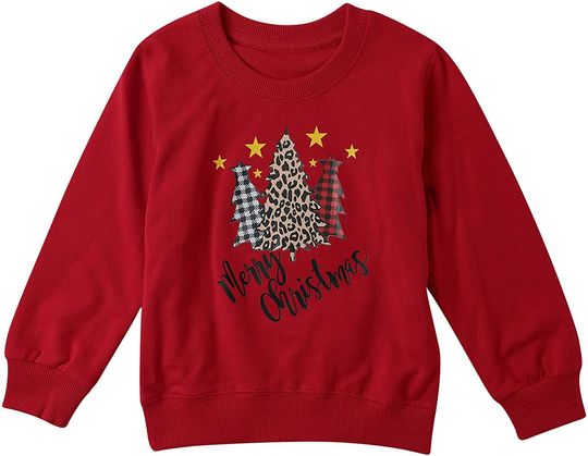 Discover Suéter Sweatshirt Com Letras Da Árvore De Natal