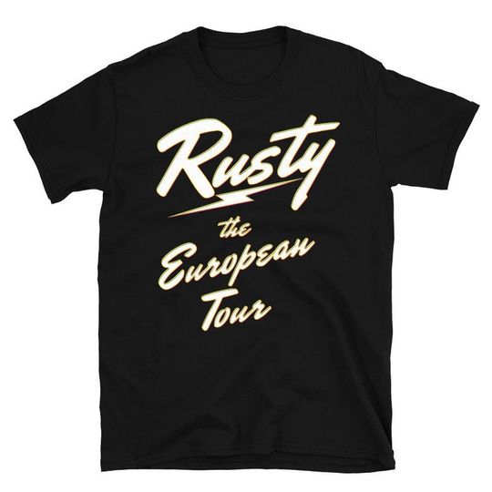 Discover Unissex T-shirt Rusty the European Tour Graphic