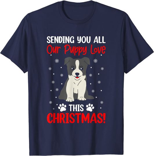 Discover Unissex T-Shirt Cão de Natal Camiseta Do Amante De Cães De Natal