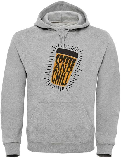 Discover Coffee And Chill | Hoodie Sweater com Capuz para Homem e Mulher