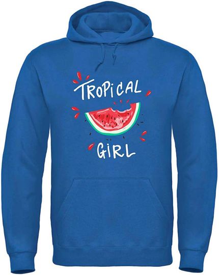 Discover Hoodie Sweater com Capuz para Homem e Mulher Melancia Fruta Tropical