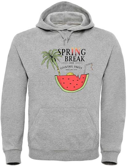 Discover Hoodie Sweater com Capuz para Homem e Mulher Spring Break Festa de Cocktail Melancia
