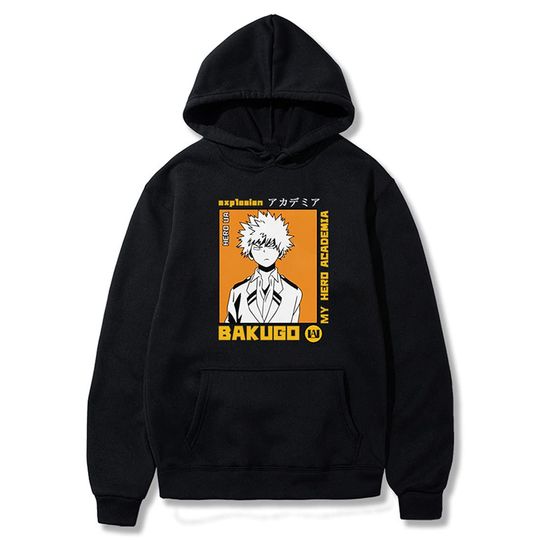 Discover Hoodie Sweater Com Capuz Bokugo Anime Katsuki Bakugo My Hero Academia