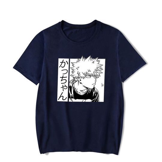 Discover T-Shirt Camiseta Manga Curta BokugoMy Anime Hero Academia Fashion Bakugo Harajuku