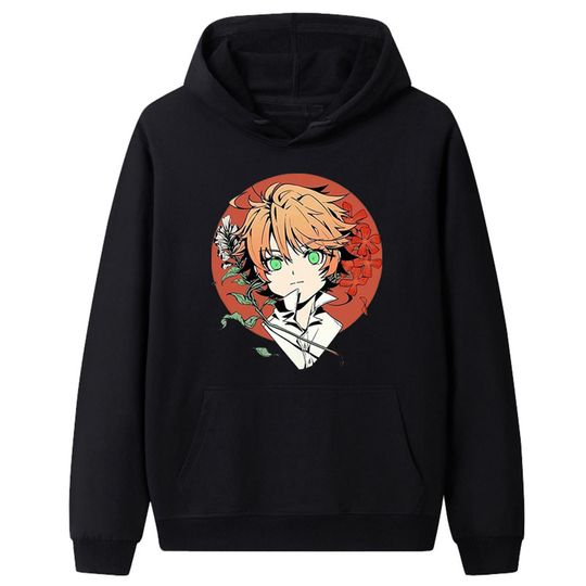 Discover Hoodie Sweater Com Capuz Anime Japonesa The Promised Neverland Emma
