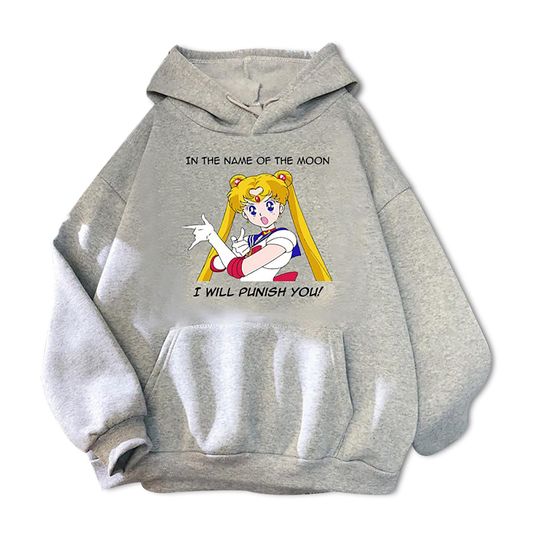 Hoodie Sweater Com Capuz Anime Japonesa Sailors Moon