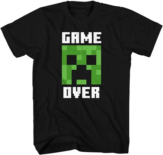 Trepadeira Minecraft Game Over | T-shirt Unissexo