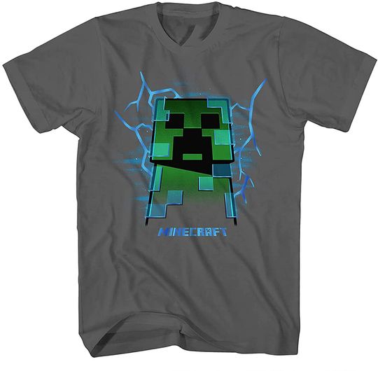 Discover Trepadeira Minecraft com Trovão | T-shirt Masculino Feminino