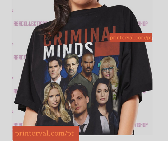 Discover T-Shirt Camiseta Manga Curta Mentes Criminosas Criminal Minds Tv Series Fan Shirt