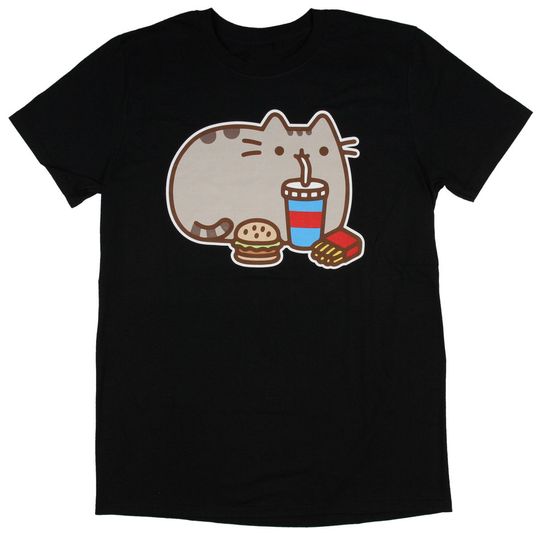 Discover T-Shirt Camiseta Manga Curta Pusheen Fast Food
