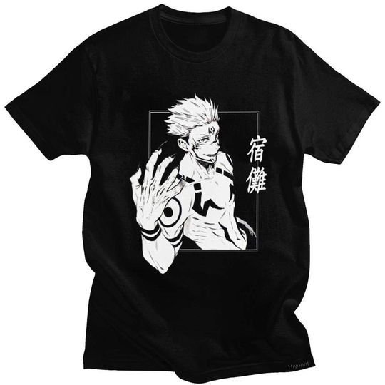 Discover T-Shirt Kawaii Cool Anime Jujutsu Kaisen Camiseta Hombres Manga Corta