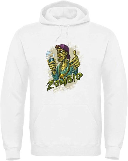 Discover Hoodie Sweatshirt com Capuz Unissexo Zumbi com Chapéu