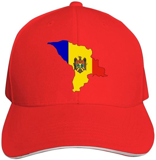 Discover Boné de Beisebol com Estampa Bandeira da Moldávia